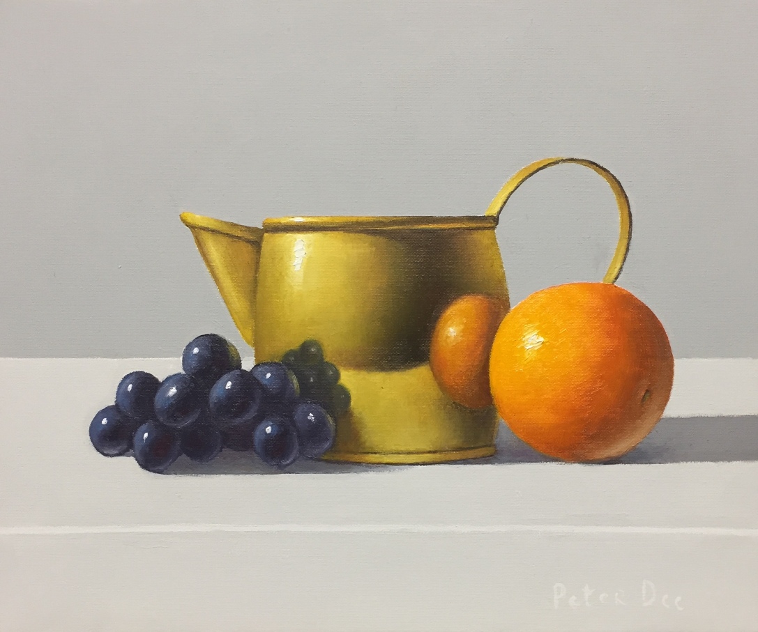Peter Dee - Brass and Fruit Still Life