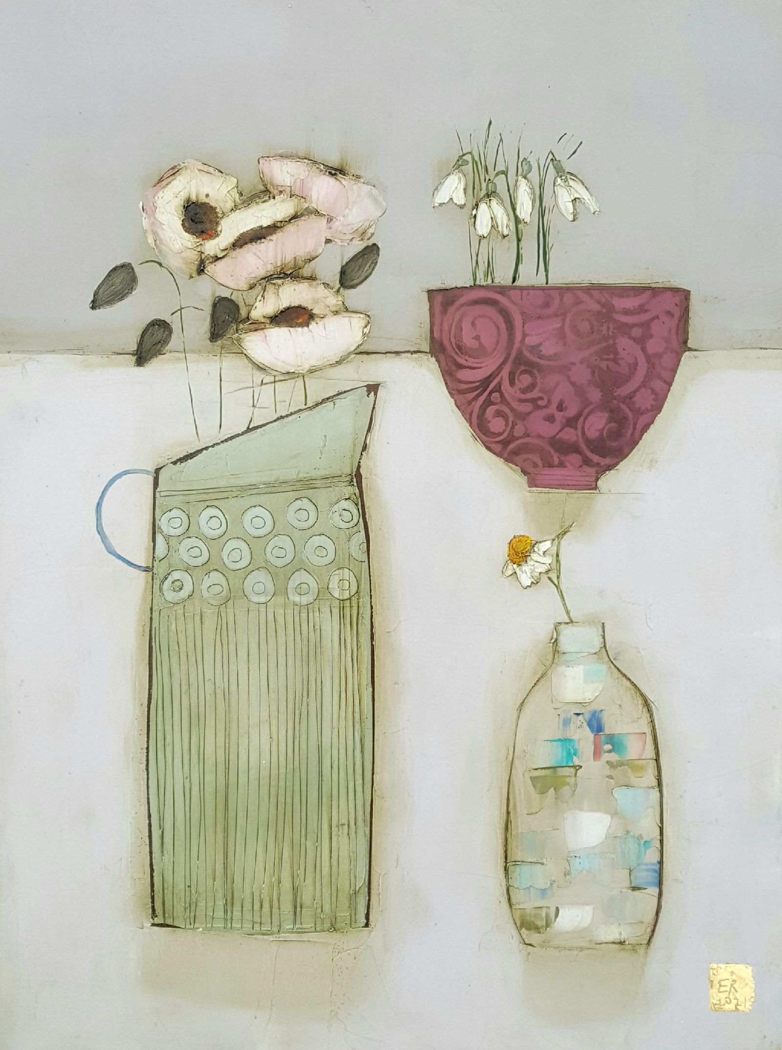 Eithne  Roberts - Breakfast with snowdrops