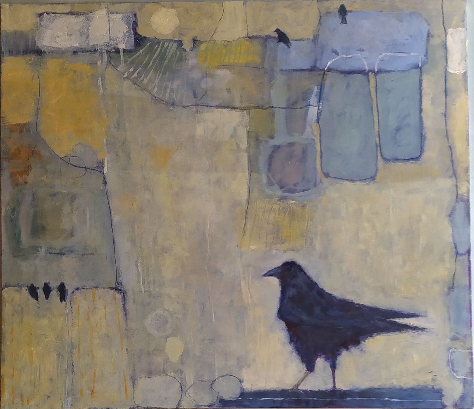 Crows in a wheat field  by Giacomo  Mazzari