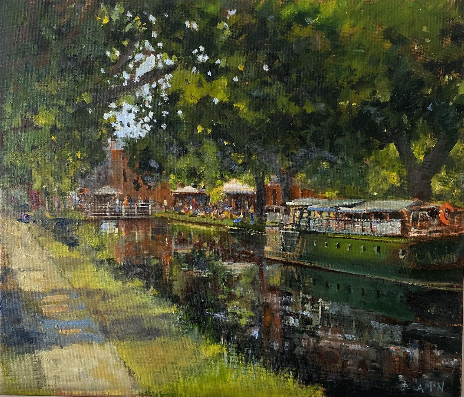 Anne Mc Nulty - Thursday market on the Grand Canal