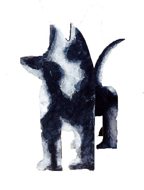 Black and White Dog Large by Seamus Connolly