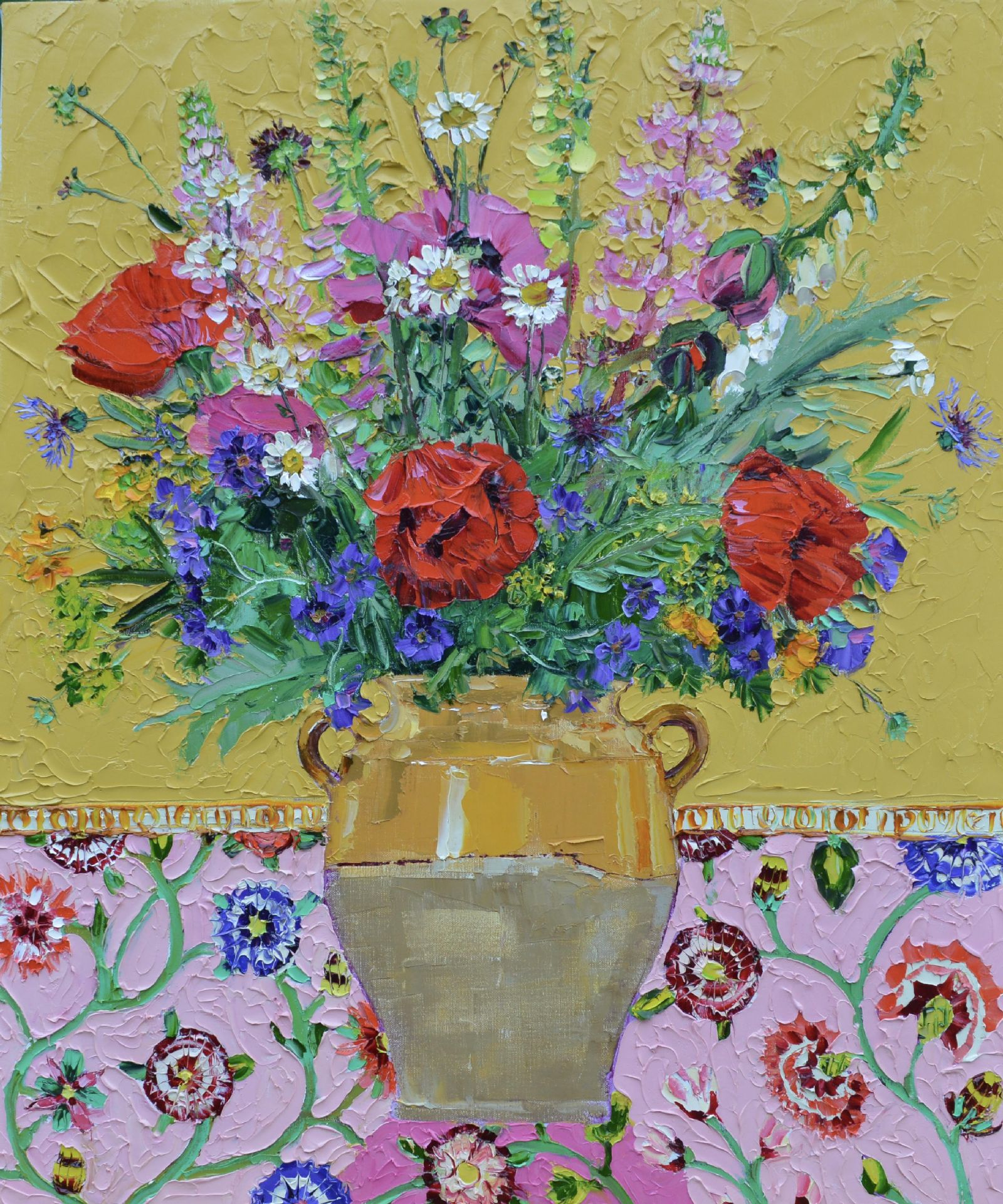  June Garden Flowers by Lucy Doyle