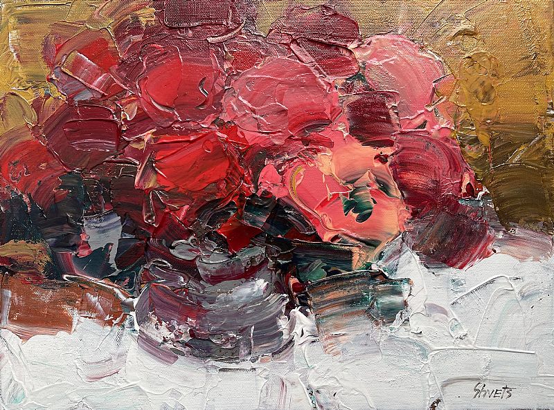 Stepan Shvets - Roses in a Vase