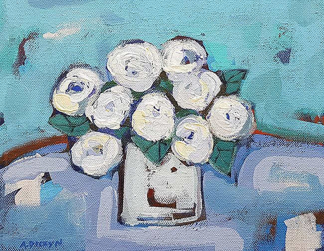 Alison  Dickson - White Roses