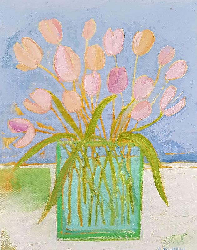 Alison  Dickson - Pink tulips