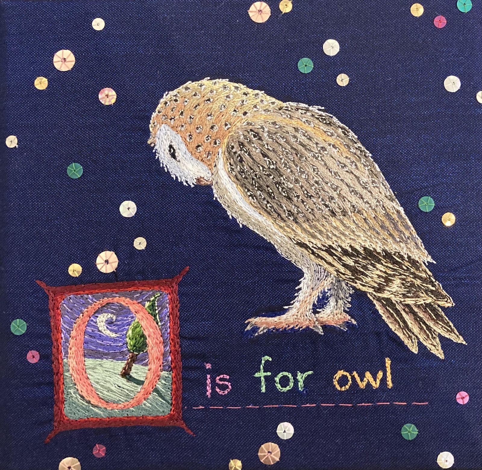 O is for owl by Aileen  Johnston