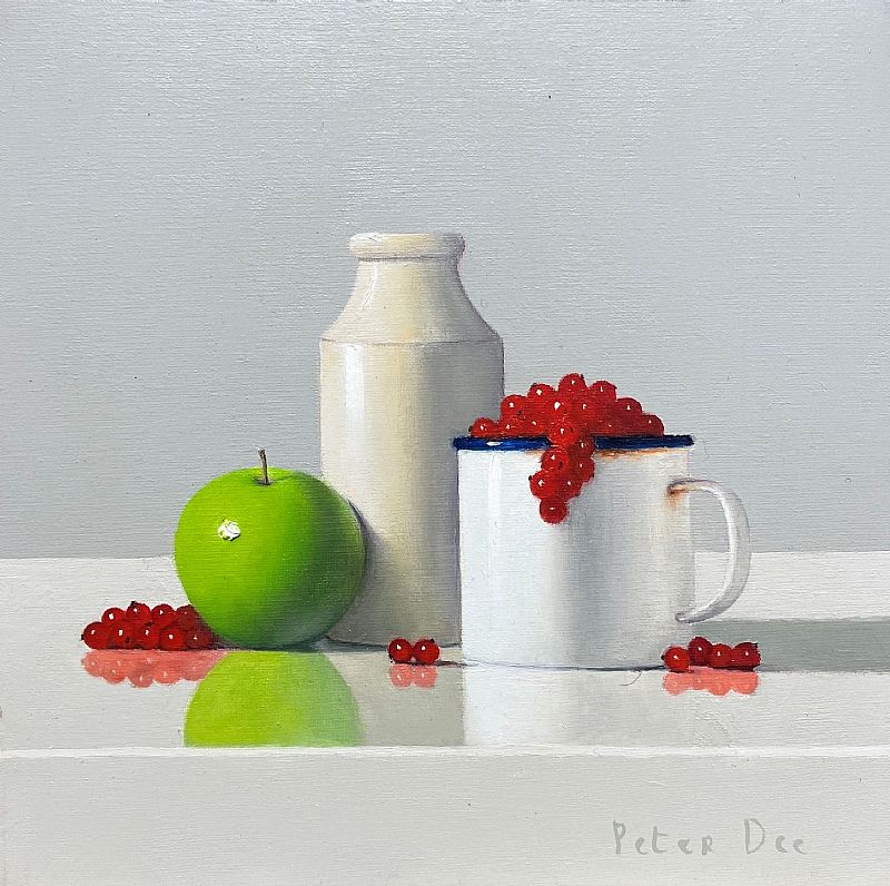 Peter Dee - Redcurrants and Apple Still Life