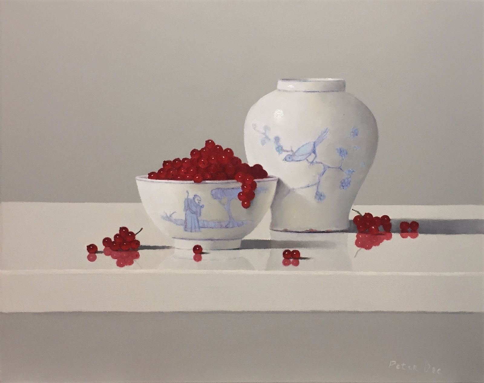 Peter Dee - Oriental Still Life with Redcurrants