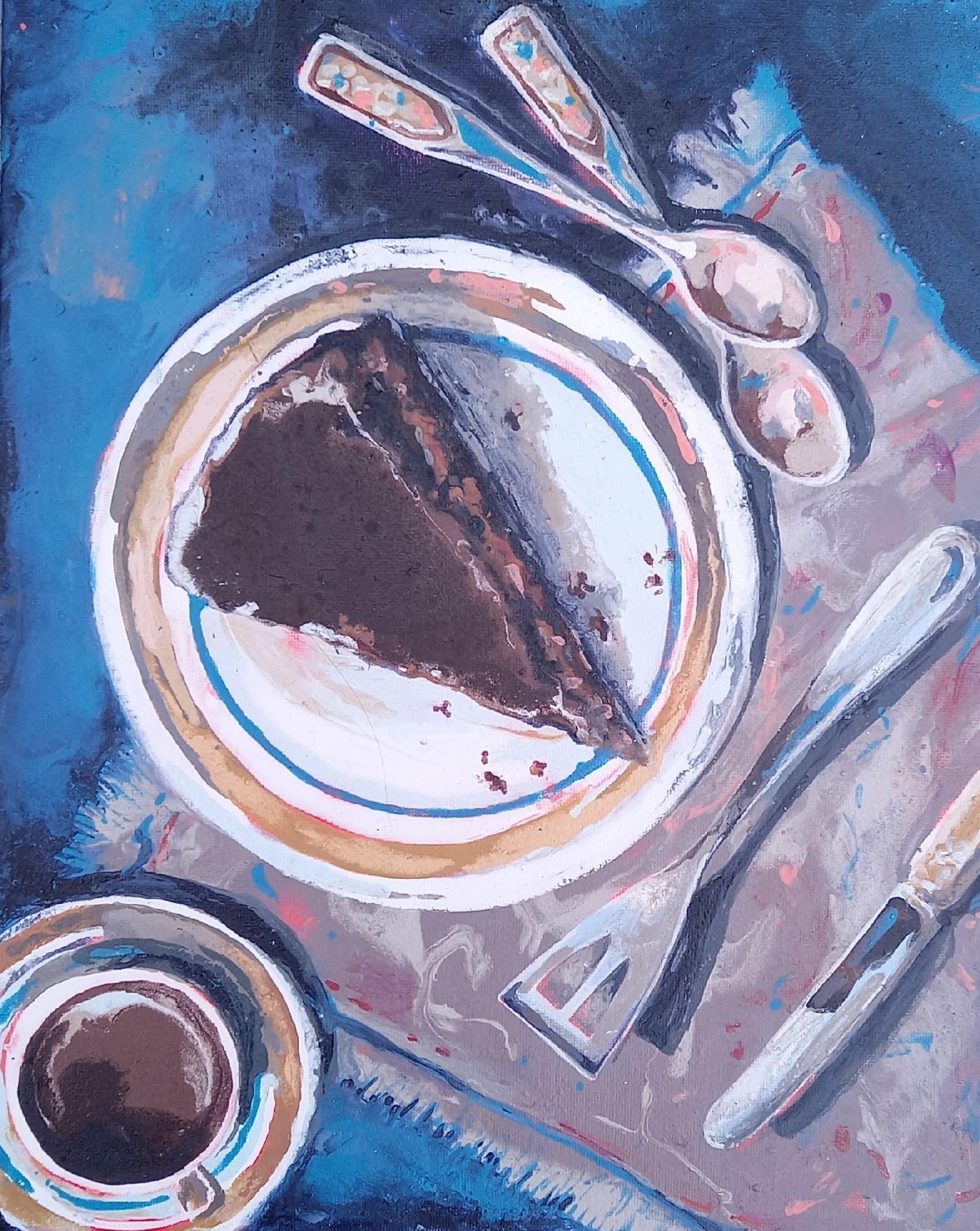 Cake With Good Coffee by Nina Patterson