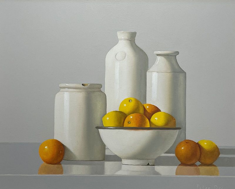 Peter Dee - Stoneware with Lemons and Oranges