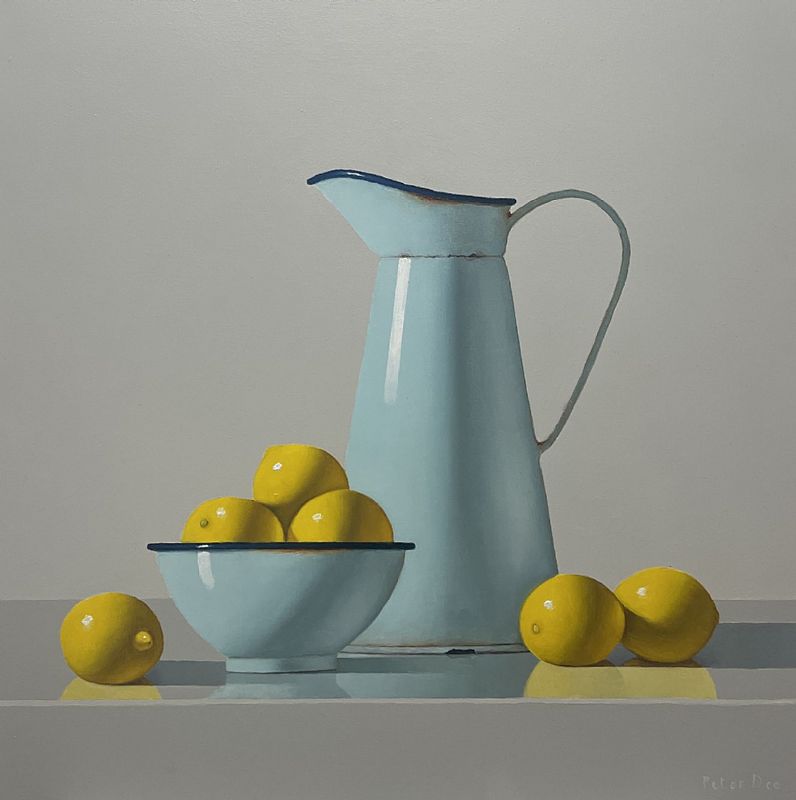 Peter Dee - Vintage enamelware with lemons II