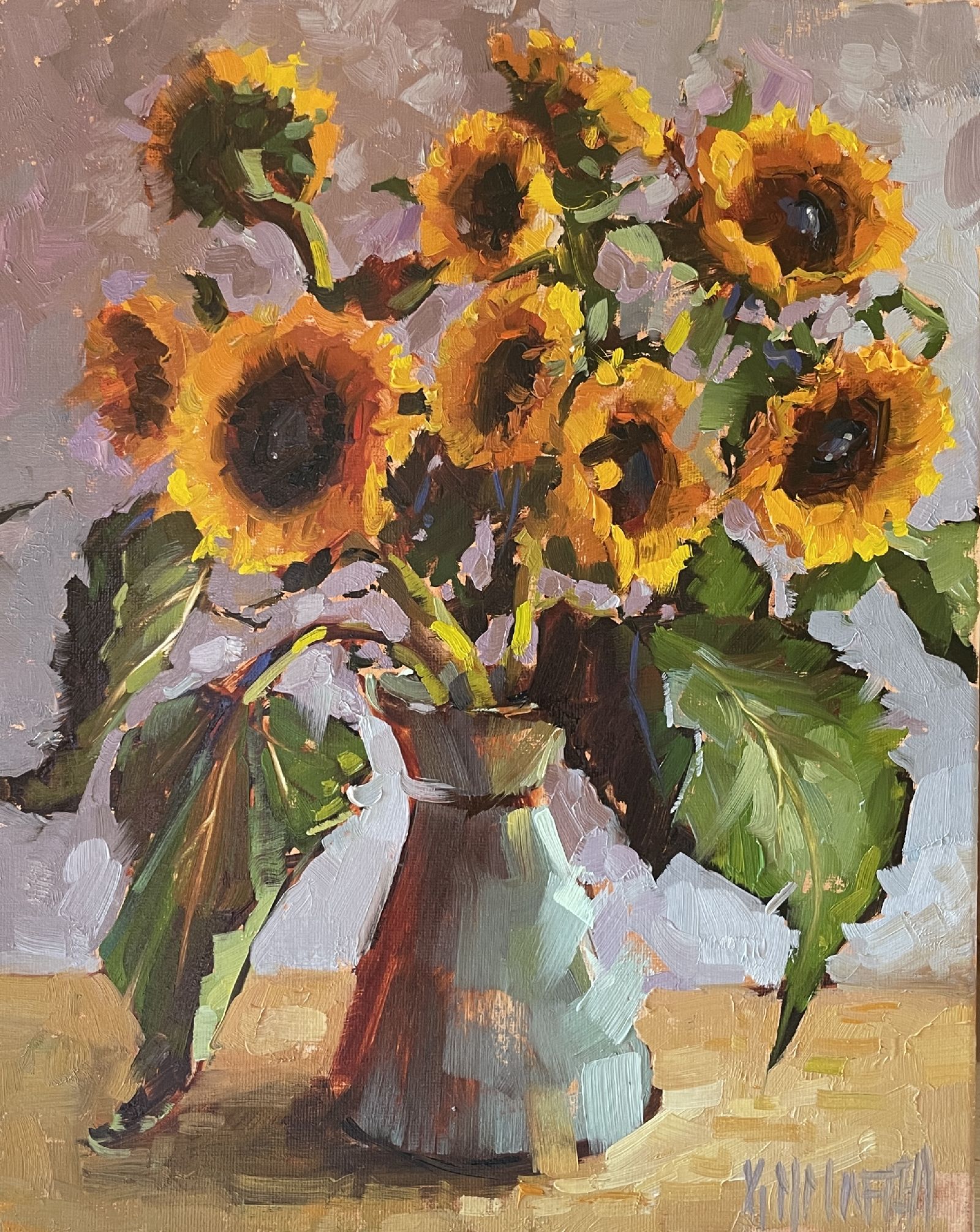 Kayla Martell - 9 o'clock sunflowers