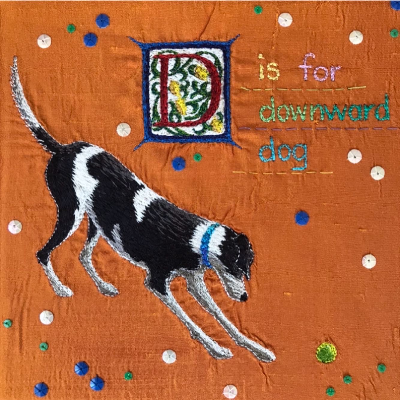 D is for Downward dog by Aileen  Johnston