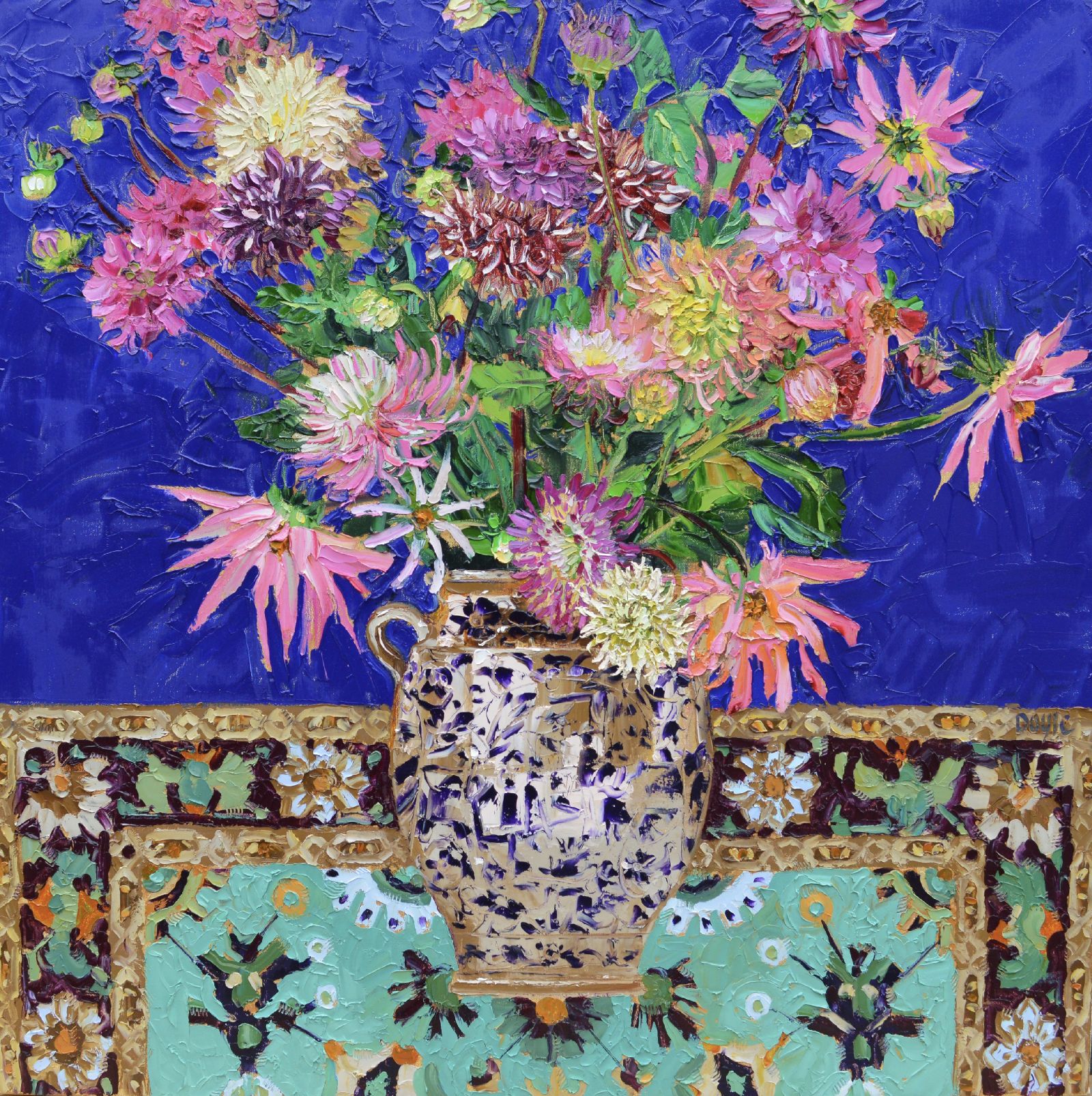 August Dahlias by Lucy Doyle