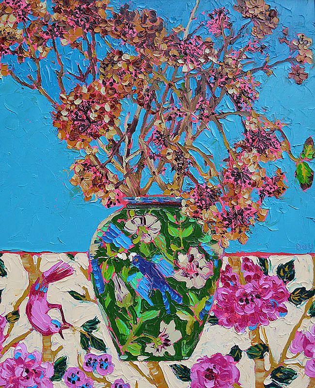Dried Hydrangeas by Lucy Doyle