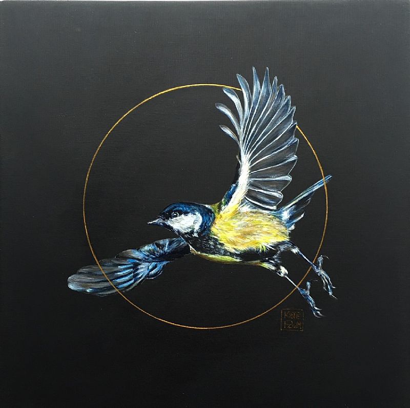 Kate Plum - Feathered jewels Great Tit 