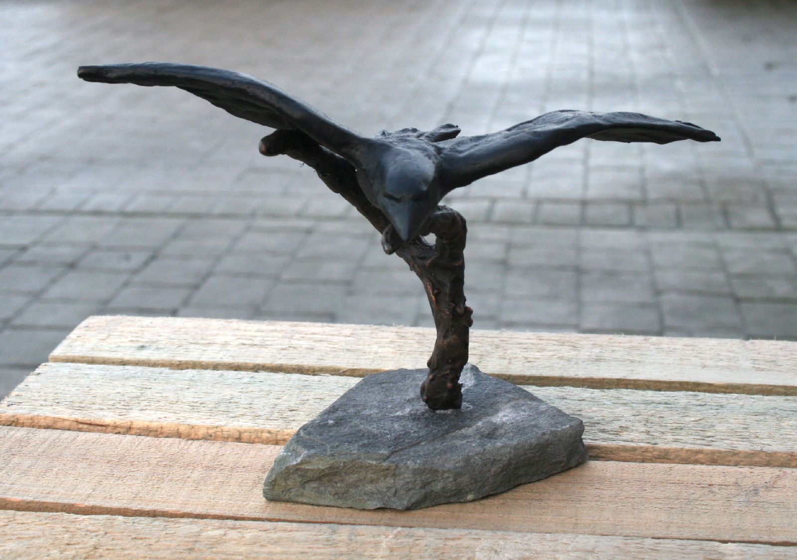 Bronze Raven by Adam Pomeroy