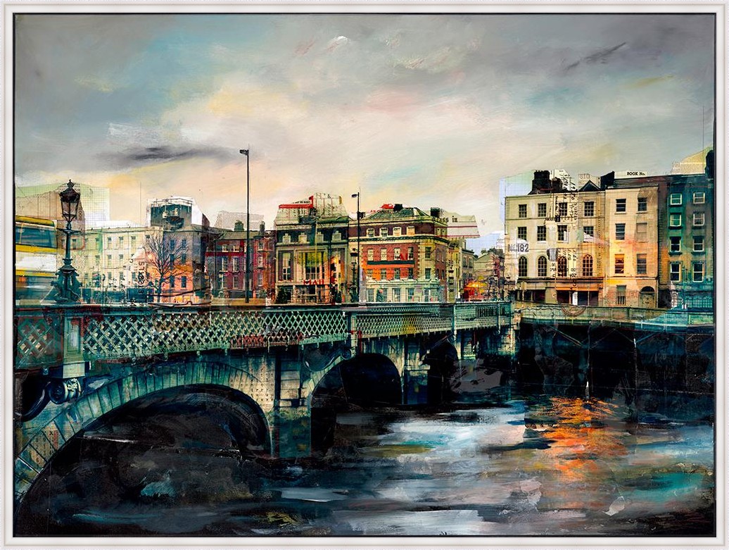 GRATTAN BRIDGE,  DUBLIN by Anna  Allworthy