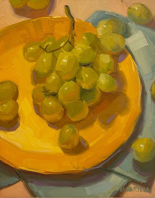 Kayla Martell - Grapes on Yellow