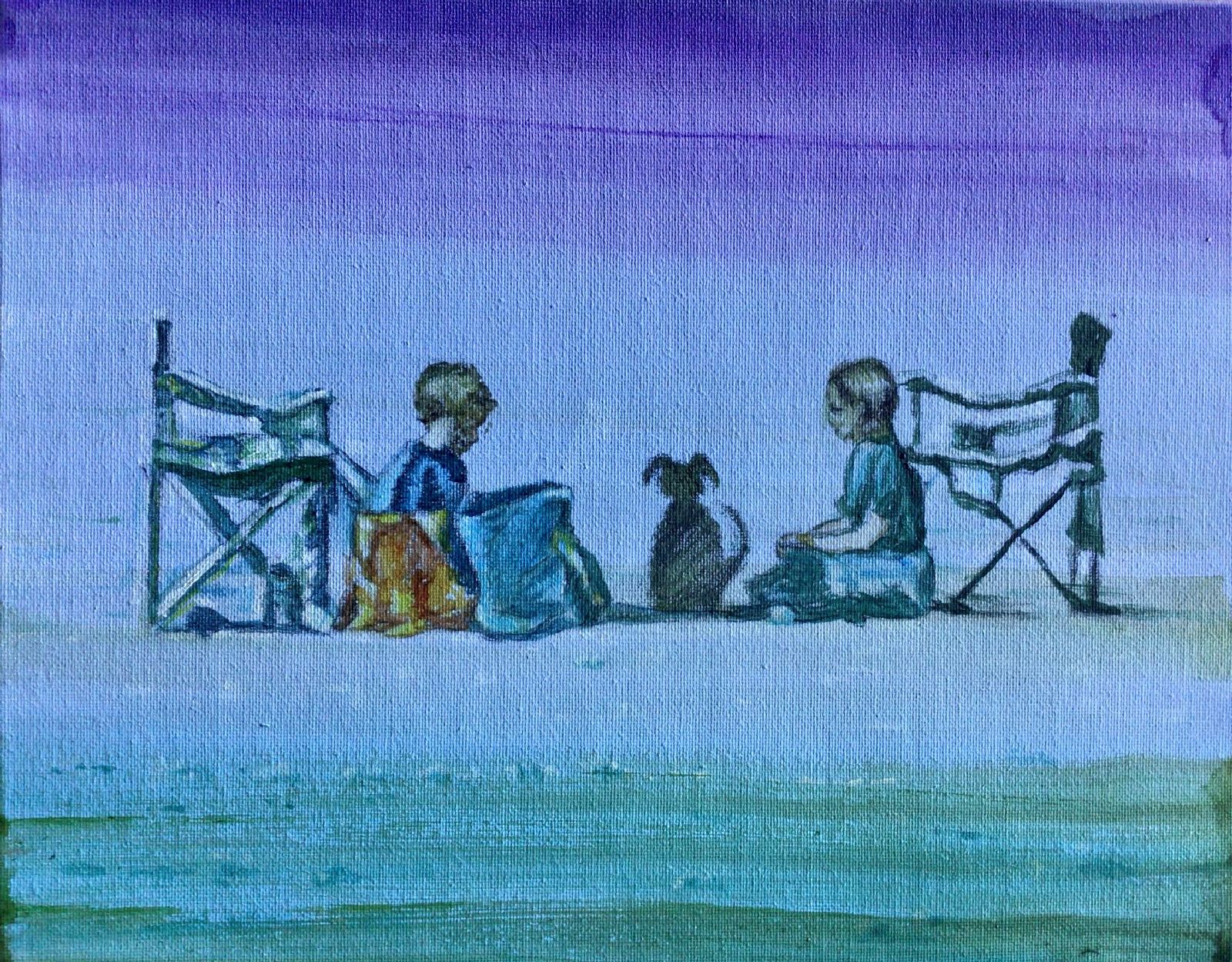 Waiting for mum, Beach Picnic by Christopher Banahan