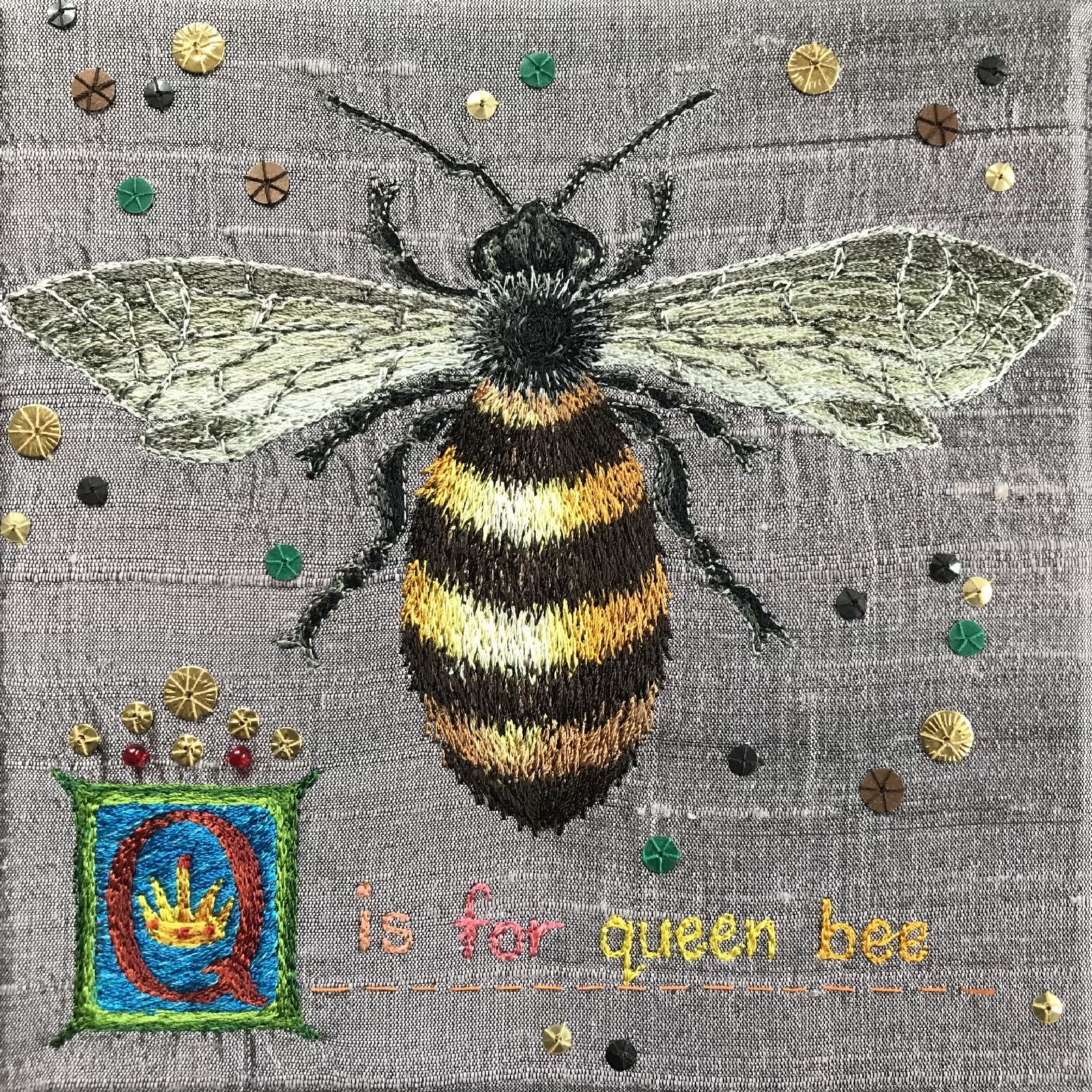 Q is for Queen Bee by Aileen  Johnston