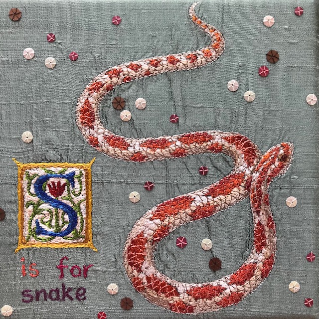 S is for snake by Aileen  Johnston
