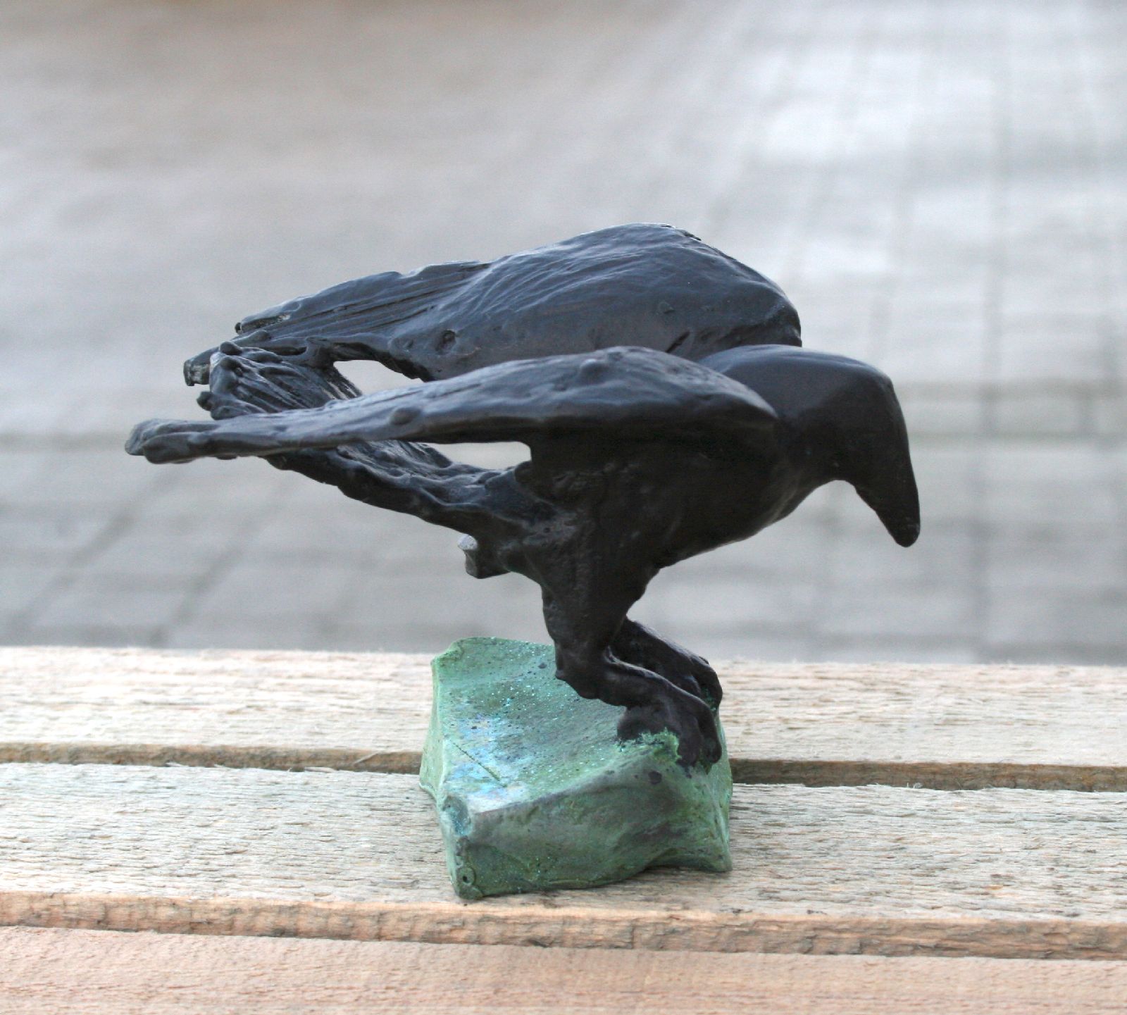 Perched Raven by Adam Pomeroy