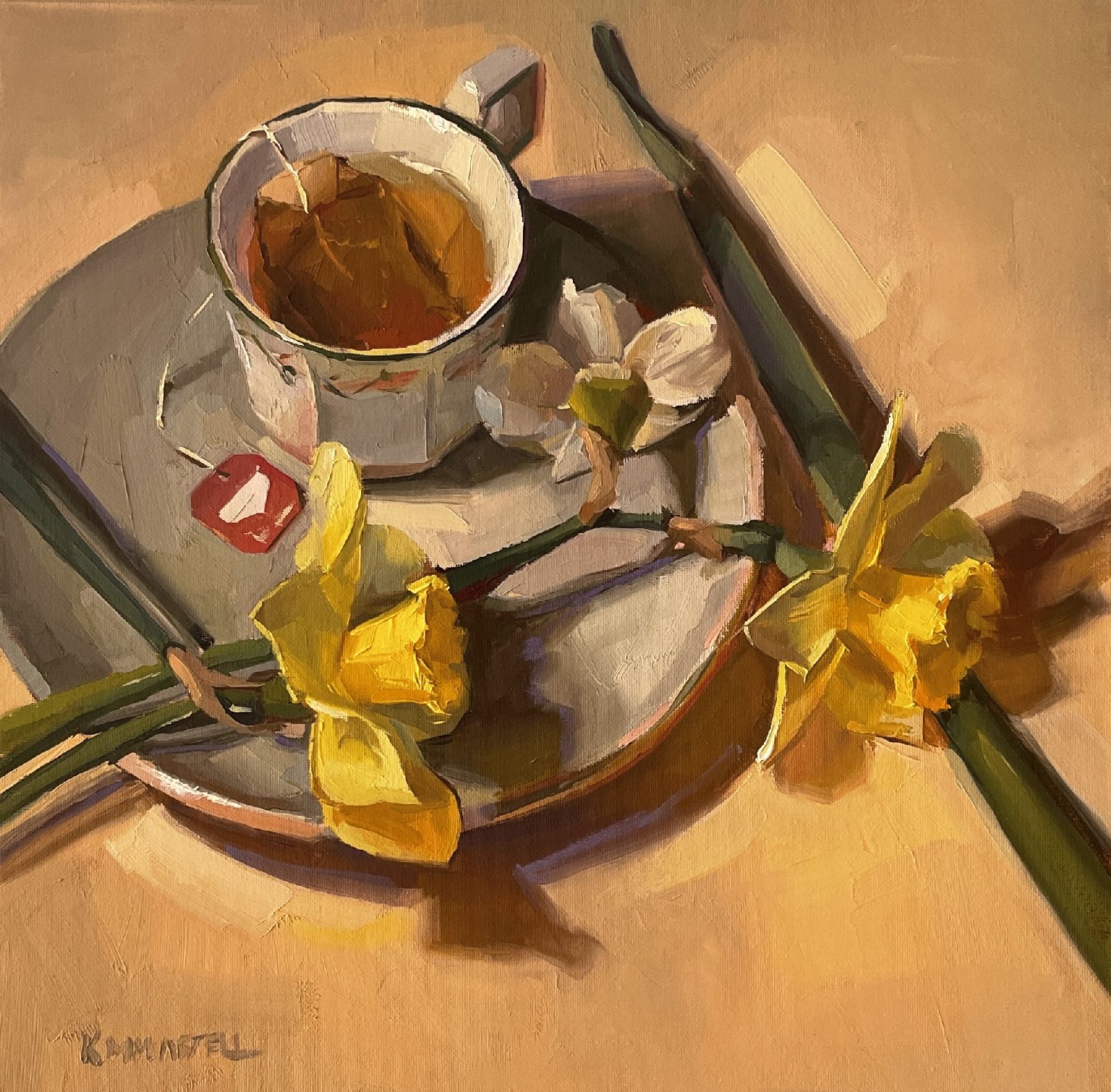 Tea for my Daffodils by Kayla Martell