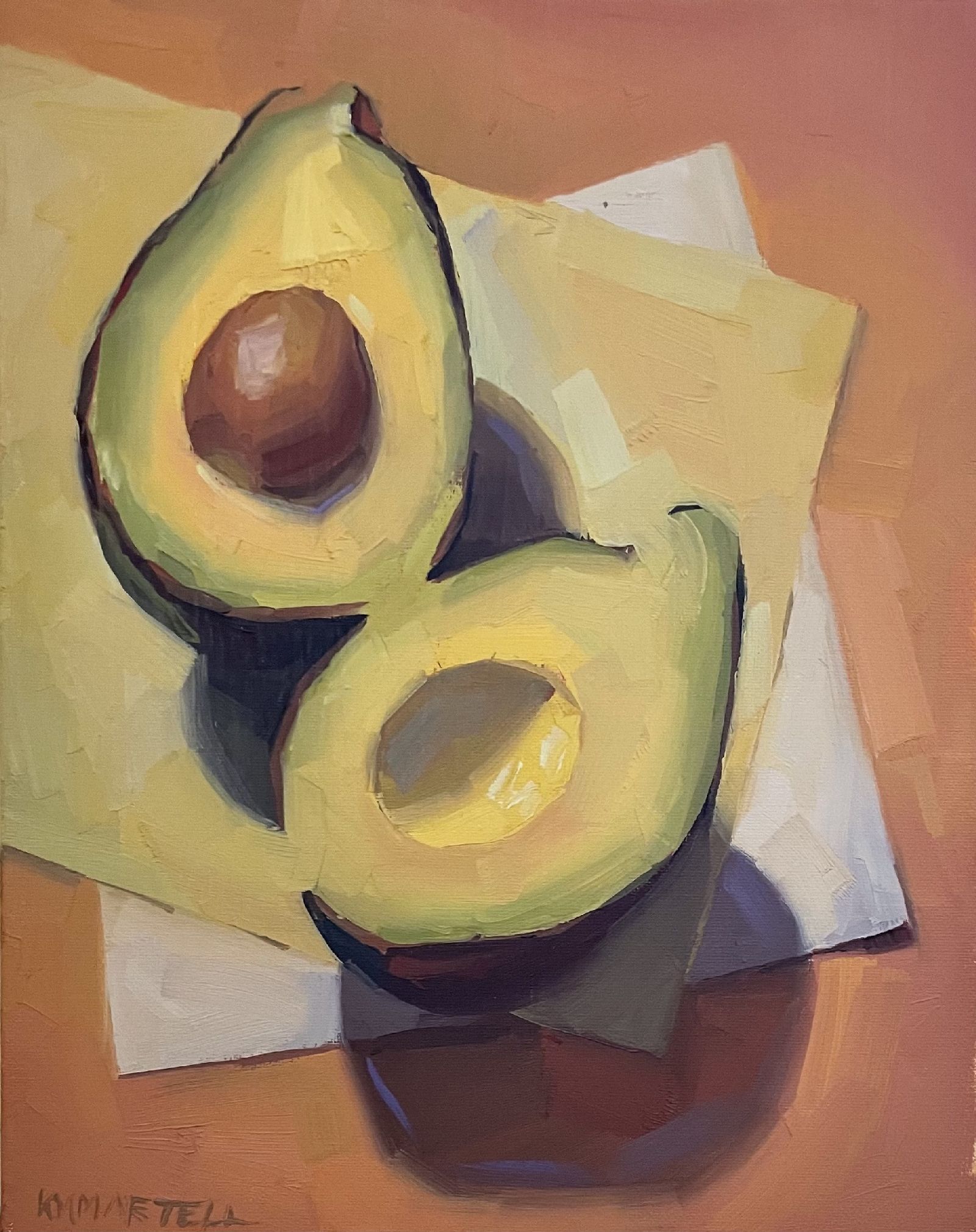  Avocados on Paper by Kayla Martell